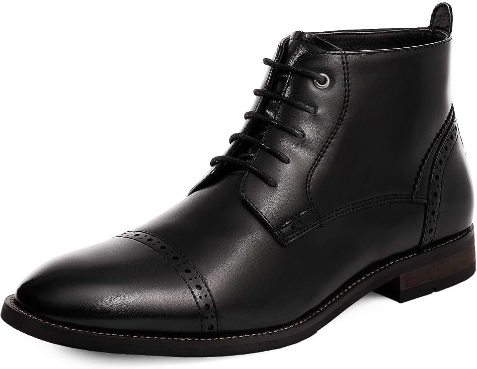 Bruno Marc Men's Dress Ankle Boots Cap Toe Oxford Boot