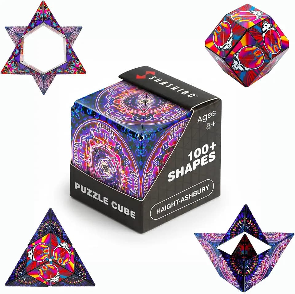 Shashibo Grateful Dead Magnetic Puzzle Cube, Stress Relief Fidget Toy