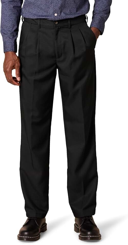 Amazon Essentials Herren Classic Fit Bundfaltenhose