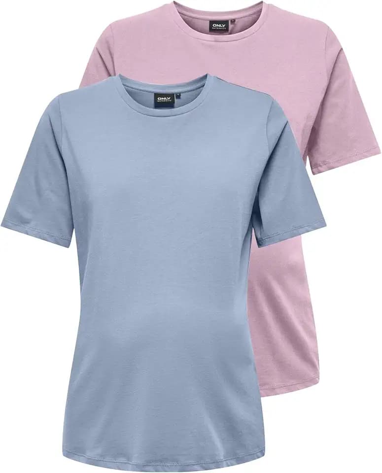 ONLY MATERNITY Damen Olmonly S/S 2-Pack Top JRS Noos (2er Pack)