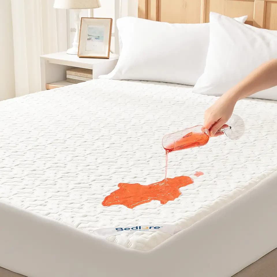 BEDLORE Matratzenschoner 180x200cm, Wasserdicht & Atmungsaktiv (Weiß)