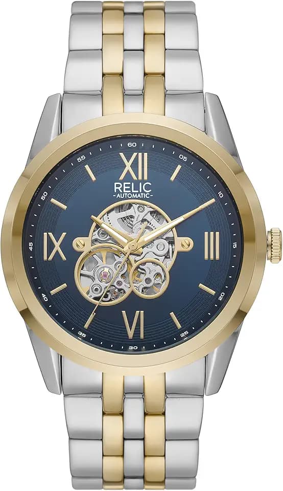 RELIC by Fossil Men's Automatic Watch with Mechanical Movement and Skeleton Dial