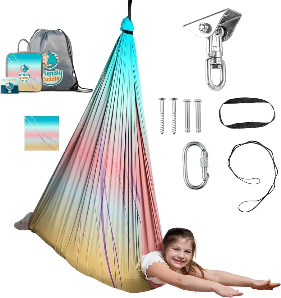 Compression Sensory Swing Adult & Kids, Indoor Outdoor Pod, Holds 300lb