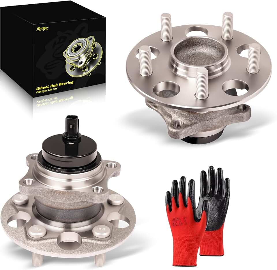Oktiger Rear Wheel Bearing Hub Assembly with ABS & 5-Lug for Toyota Camry 2018-2024, RAV4 2019-2020, Avalon 2019-2022, C-HR 2020, for Lexus ES350 2019-2023, ES300h 2019-2023, Set of 2 OE#512644