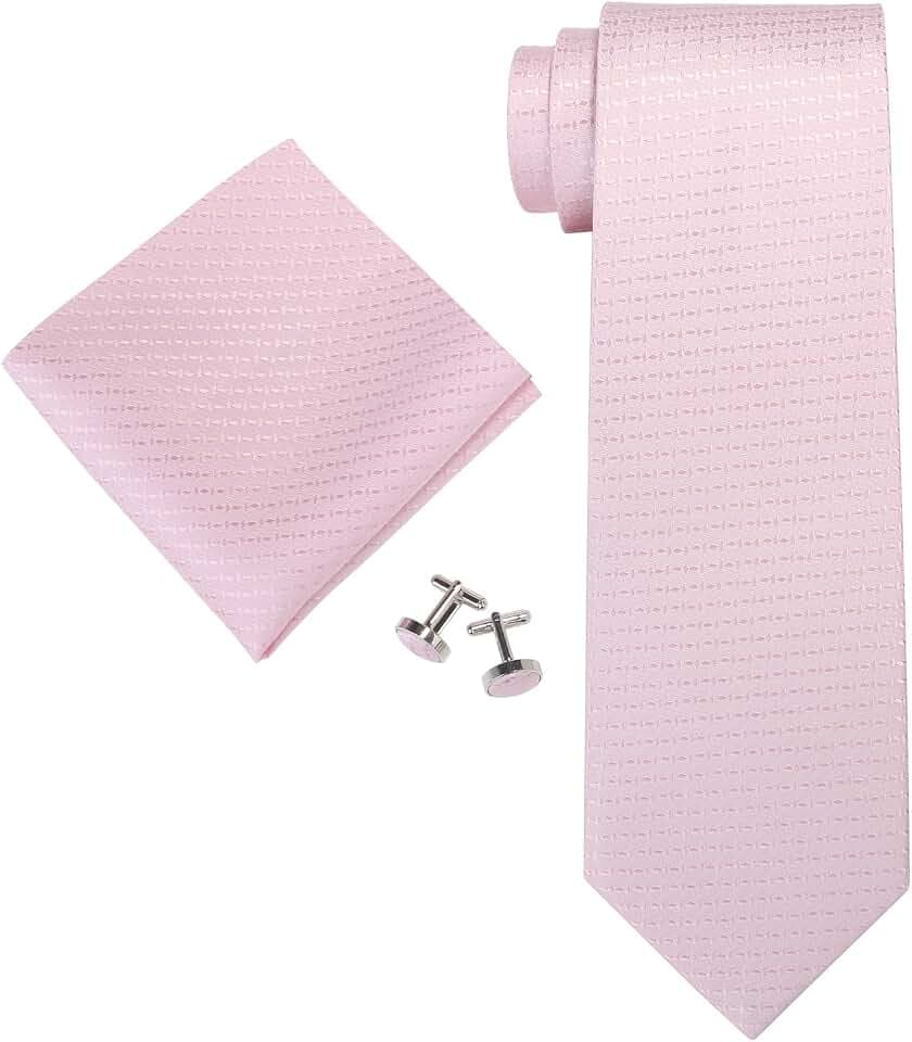 Landisun Herren Solid Krawatten Set