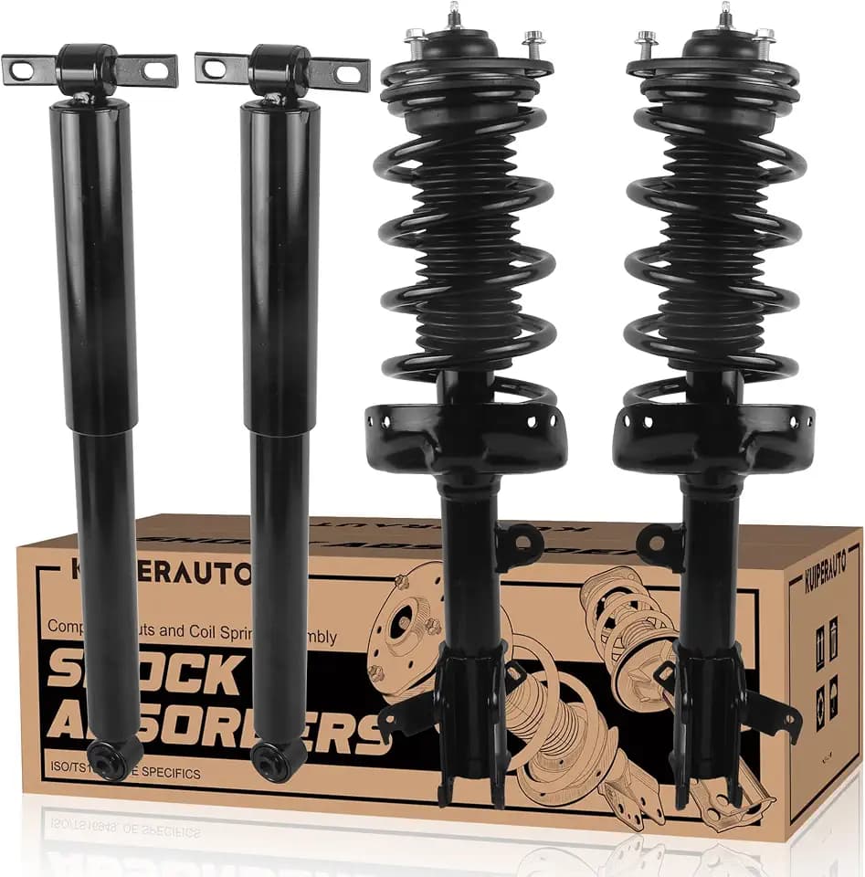 KUIPERAUTO 172542 172541 37316 Complete Front & Rear Struts Coil Spring Assembly Compatible for 2008-2010 Honda Odyssey 3.5L 4x Replacement Shock Absorbers