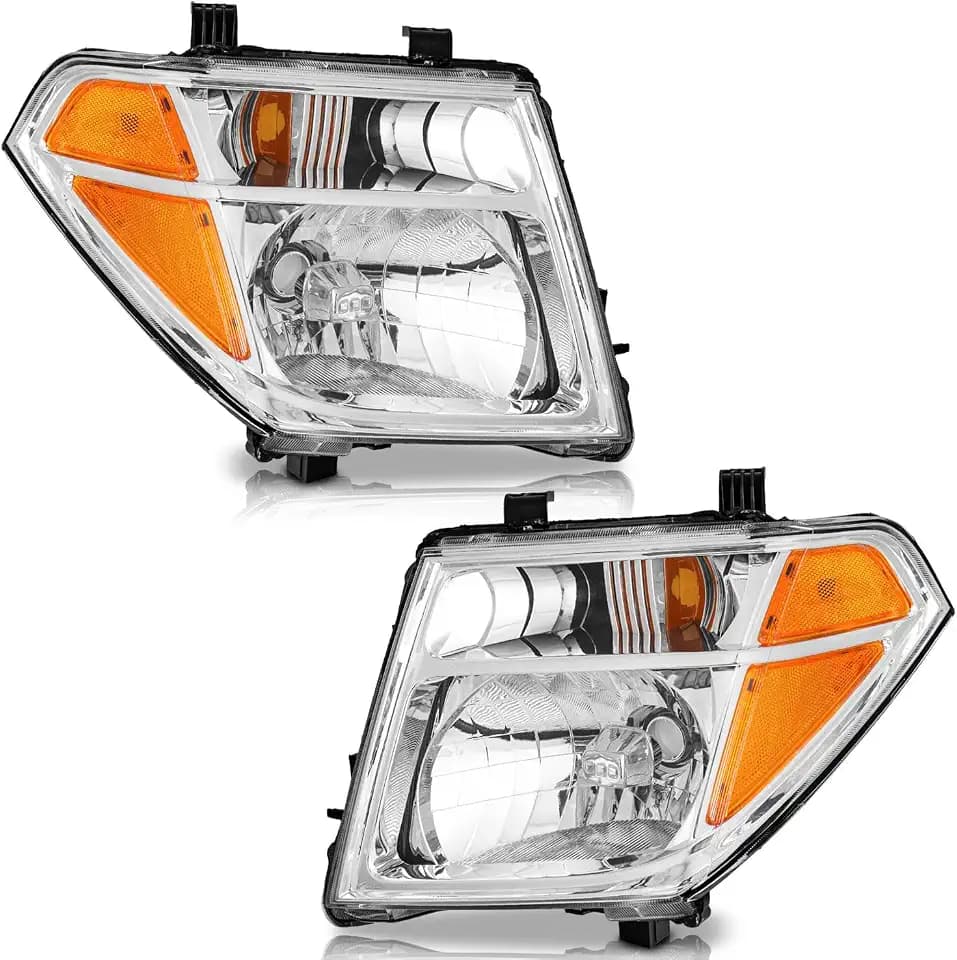 WEELMOTO Halogen Headlights for 2005-2008 Nissan Frontier XE/SE/NISMO/LE