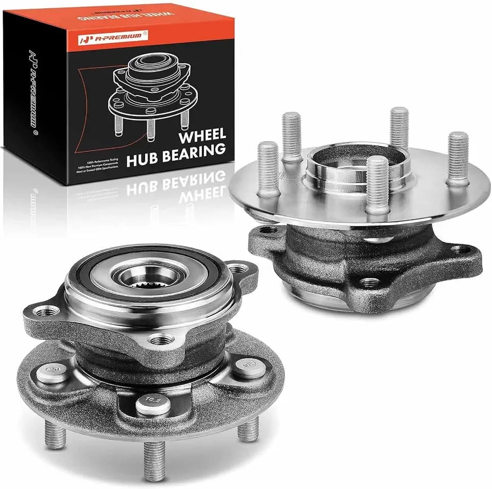 A-Premium 2 x Front Wheel Bearing and Hub Assembly with 5-Lug