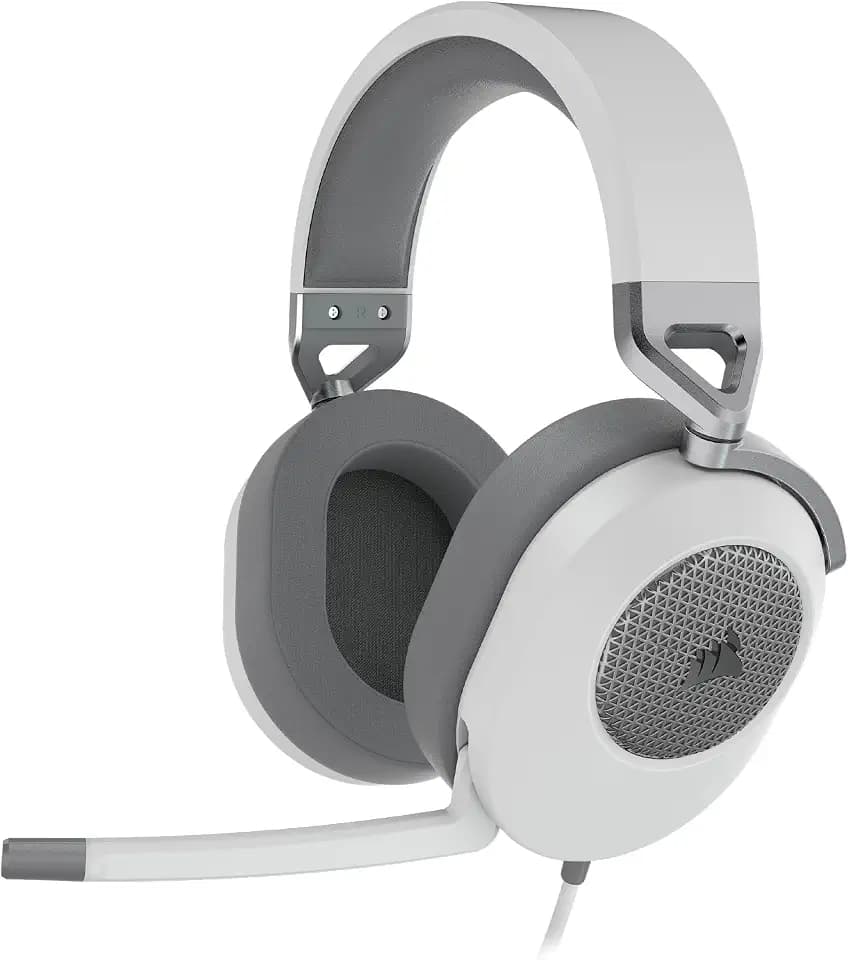 Corsair HS65 Surround Kabelgebundenes Multiplattform-Gaming-Headset - Weiß