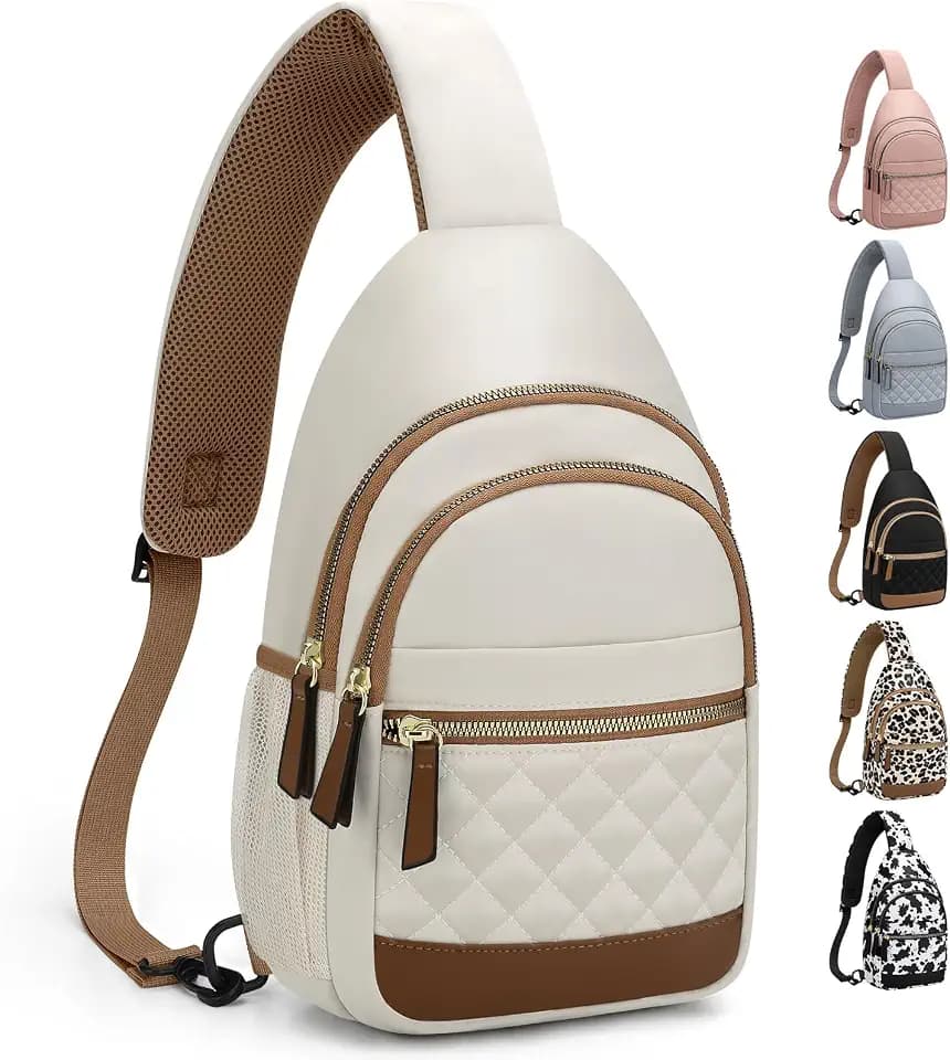 Capolo Crossbody Bags for Women Waterproof Sling Shoulder Bag Fanny Pack