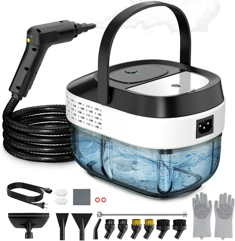 Mixoo Dampfreiniger Handgerät 1600 ml (Schwarz&Weiß)