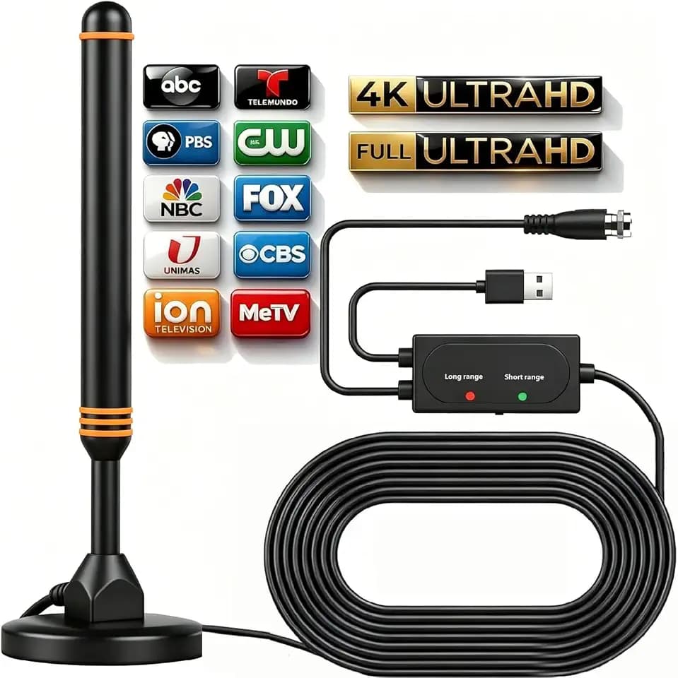 TV Antenna for Smart TV Indoor, Digital TV Antenna for Local Channels