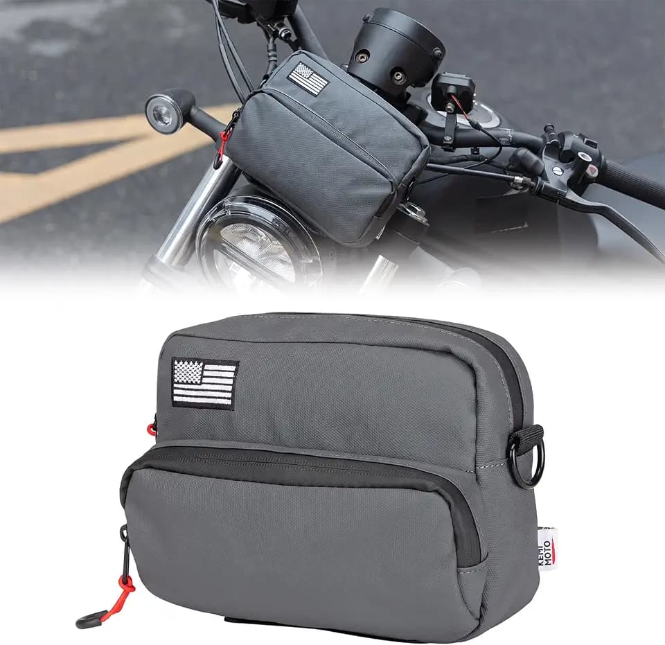 KEMIMOTO Motorcycle Handlebar Bag Universal Motorcycle Tool Bag