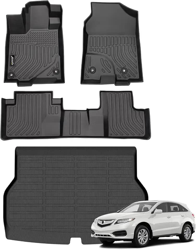 Car Floor Mats & Cargo Liner for Acura RDX 2016-2018 All Weather Floor Mats Set Custom for RDX Full Set Waterproof Durable Floor Liners for Acura RDX Accessories