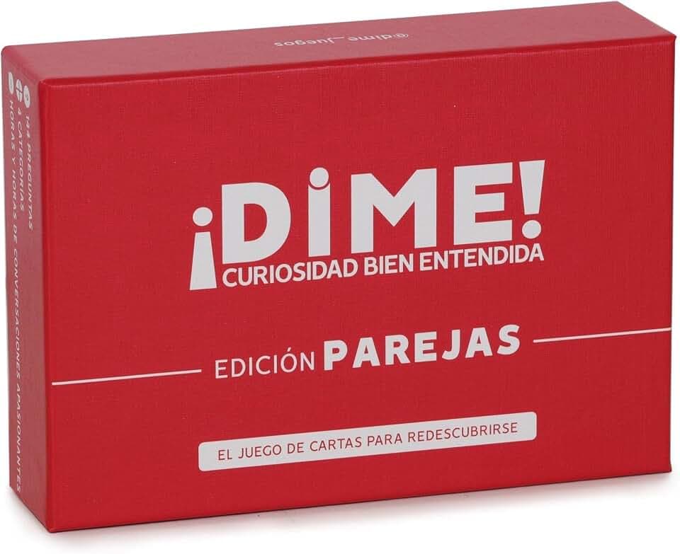 ¡Dime! Paar-Set bestehend aus 144 Karten, die es Ihnen ermöglichen, spannende Gespräche zu führen und die Komplikation mit Ihrem Partner zu entwickeln - Geschenkidee zum Valentinstag