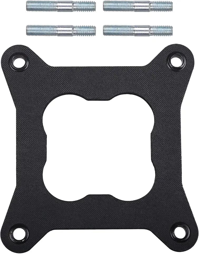 for Edelbrock 9265 Carburetor Heat Insulator Gasket with Mounting Stud Kit
