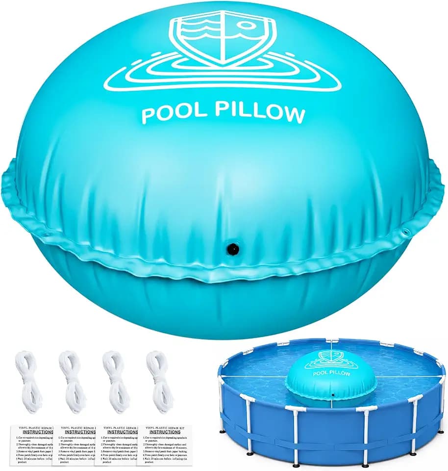 SUNYRISY 8 x 8 ft Round Pool Pillow for Above Ground Pools