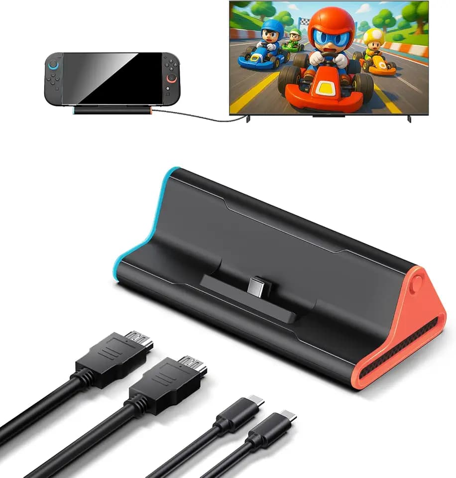 Switch 2 Dock with HDMI, 4K Portable Docking Station for Nintendo Switch2