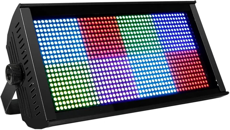 SHEHDS Stage Light Wash Strobe LED 200W RGB Marquee (8 Segments) Uplights