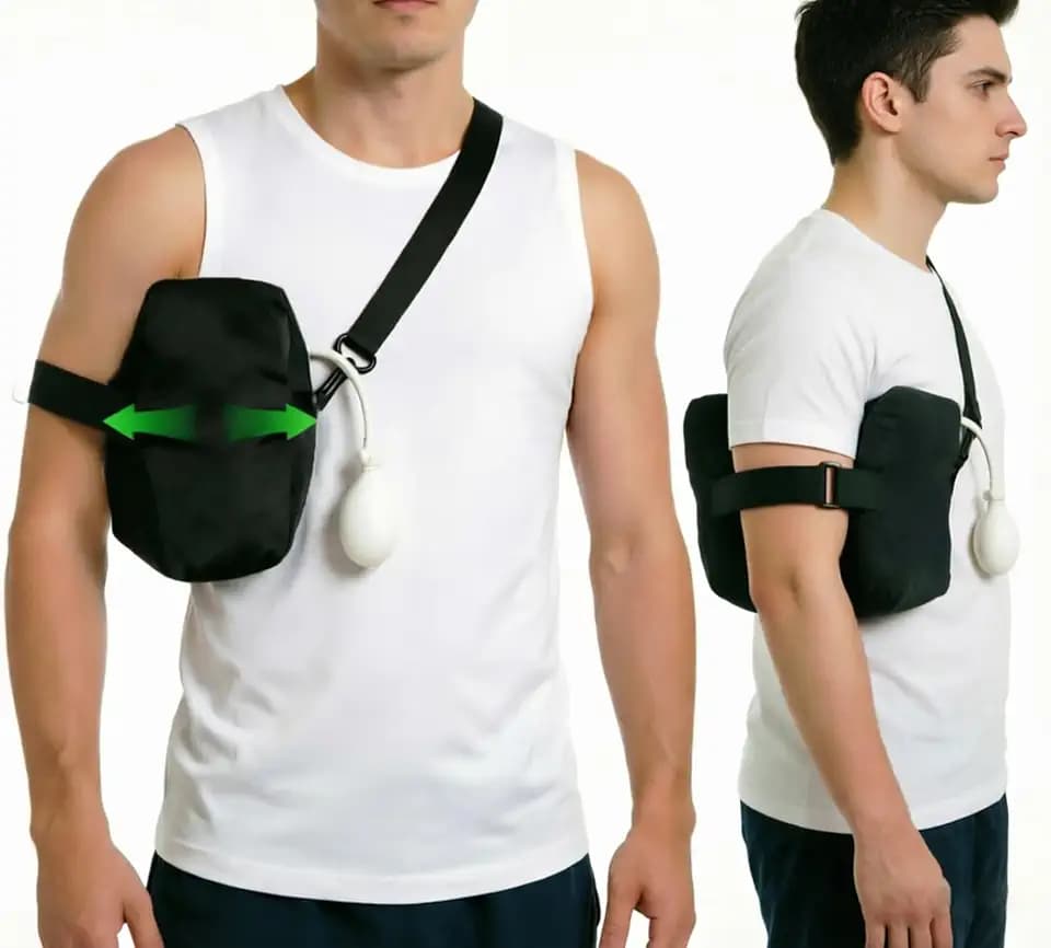 Adjustable Rotator Cuff Pillow Side Sleeper for Shoulder Pain, Arm Support
