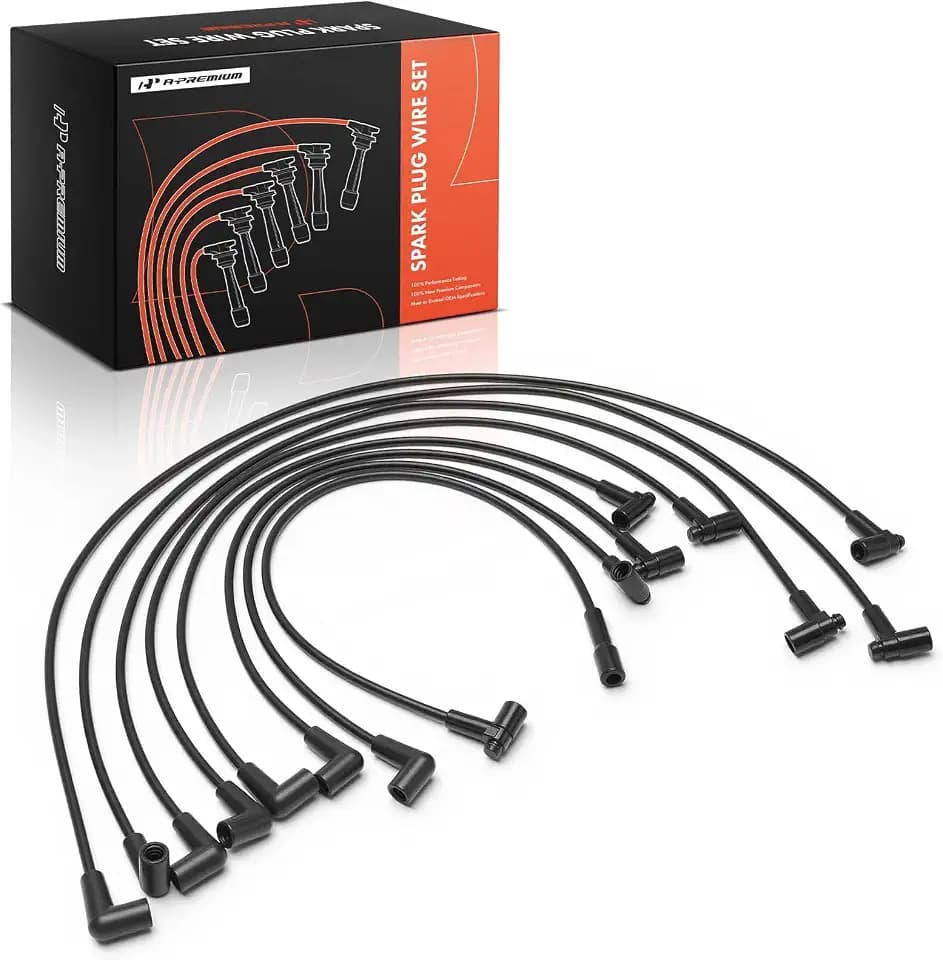 A-Premium 7MM Spark Plug Wires Set of 8 Compatible with Chevrolet