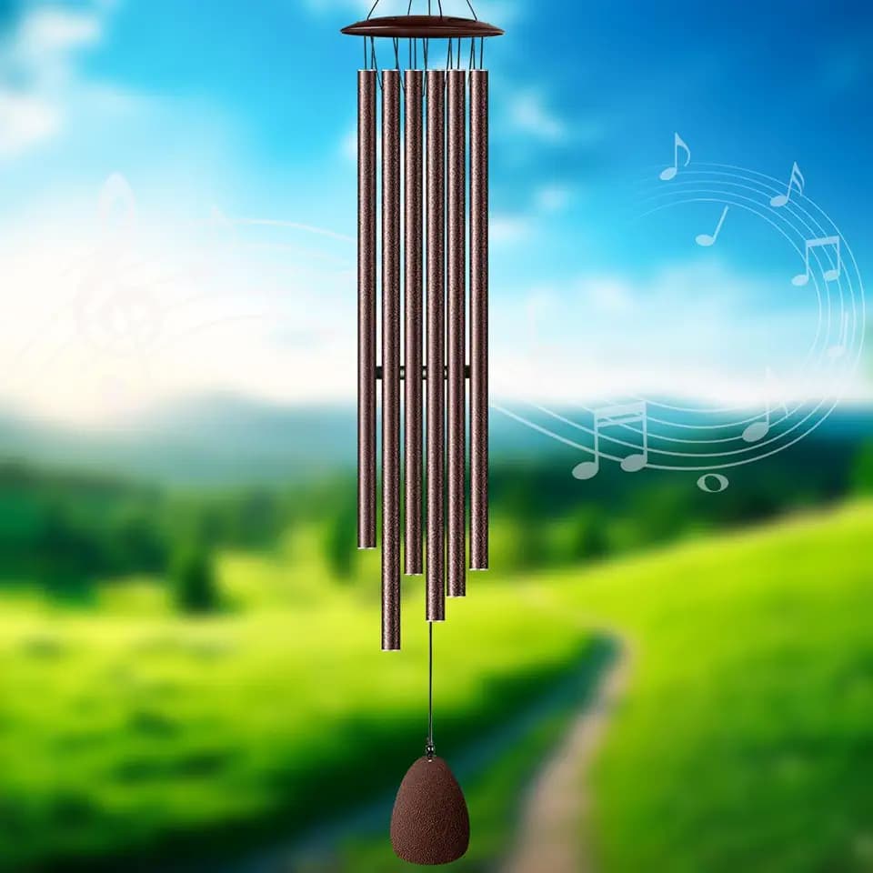 Wind Chimes for Outside, 46" Bronzed Wind Chimes Gifts for Women Christmas Birthday Retirement Thank You and Any Occasion, Memorial Sympathy Gift for Loss Loved One