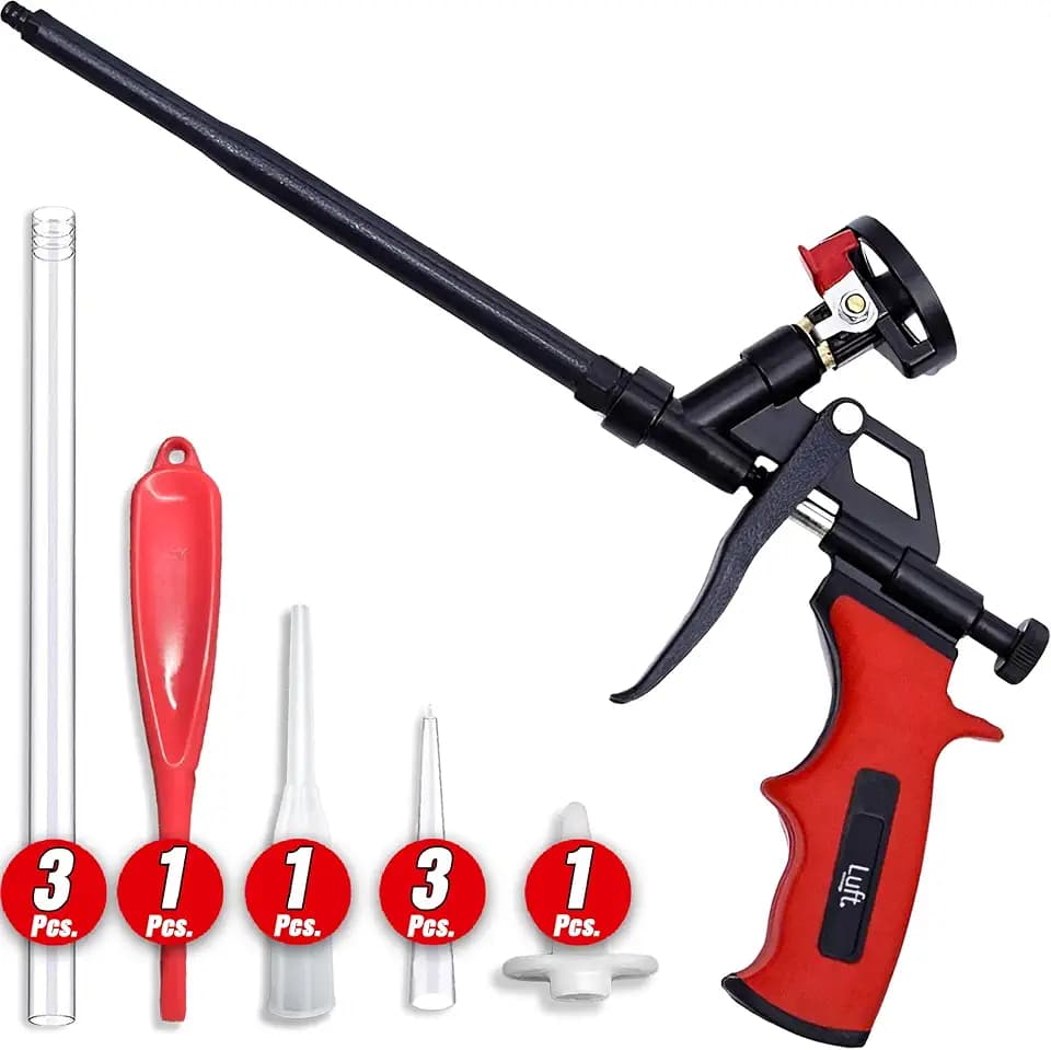 Professional Expanding Foam Spray Gun, 1 Insulation Guns + 9 Extenders