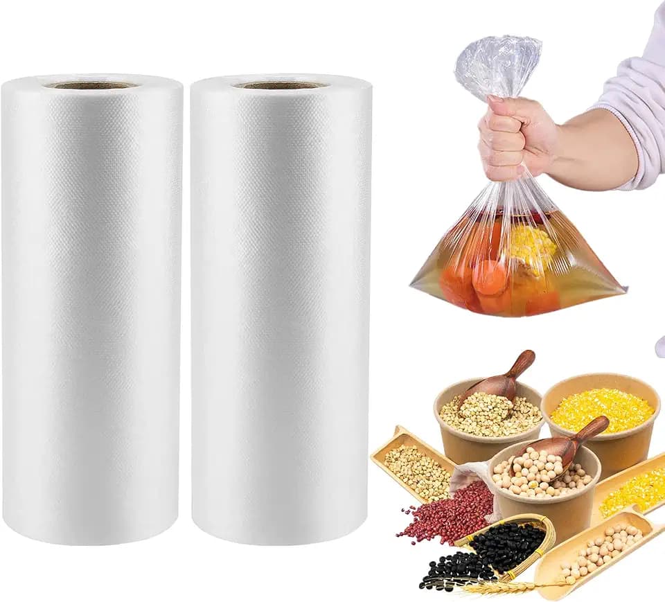 700 Count 12 x 20 Inches Clear Plastic Produce Bags Roll
