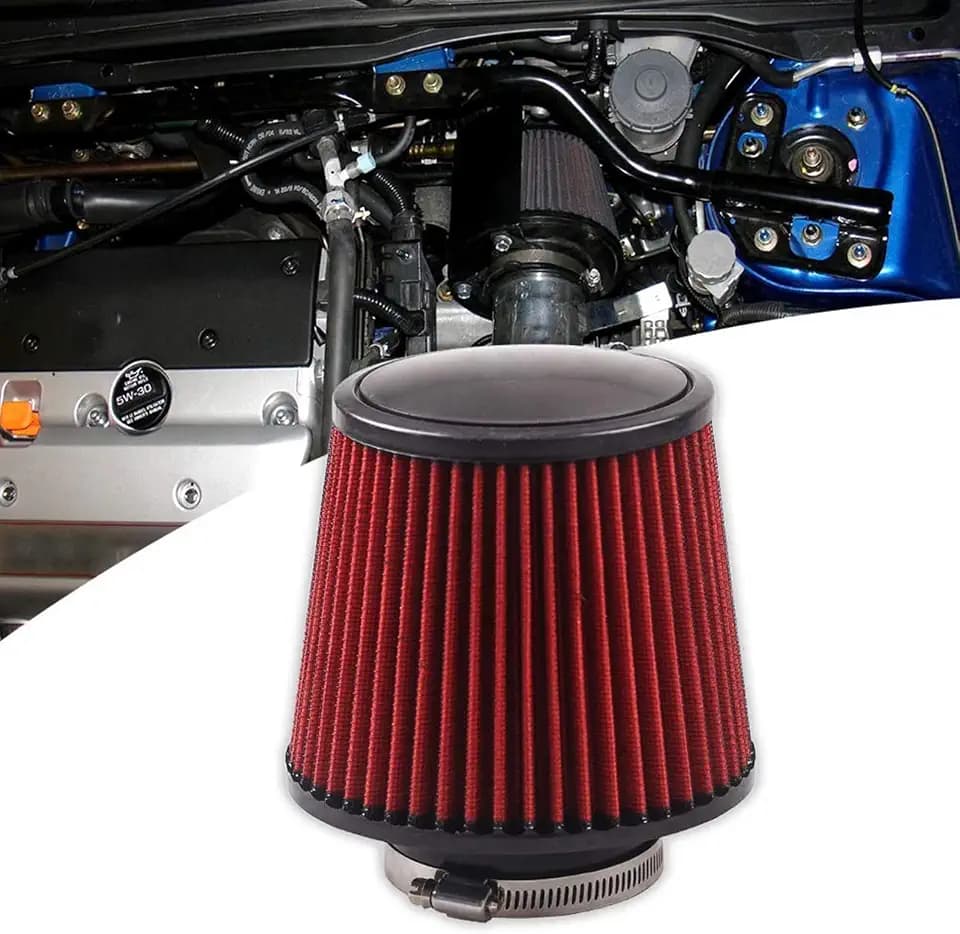 RYANSTAR 76mm 3in High Flow Cone Air Intake Filter Closed Top