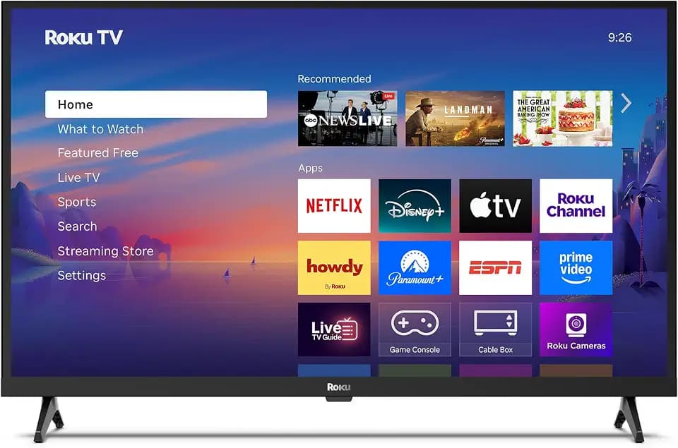 Roku Smart TV – 32-Inch Select Series, 1080p Full HD TV – Roku TV with Voice Remote – Flat Screen LED Television with Wi-Fi for Streaming Live Local News, Sports, Family Entertainment