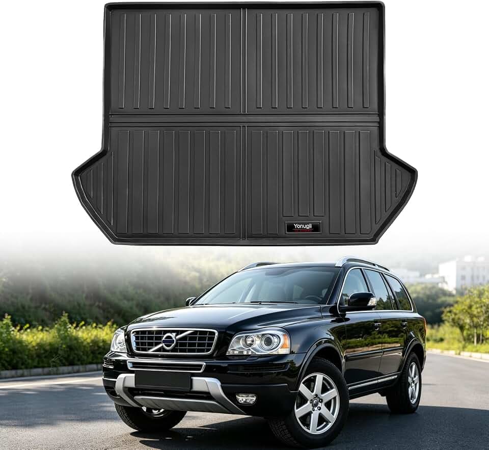 Custom for 2003-2014 Volvo XC90 Cargo Mats Trunk Liner All Weather TPE Protection Mat Accessories (for 2003-2014 Volvo XC90)