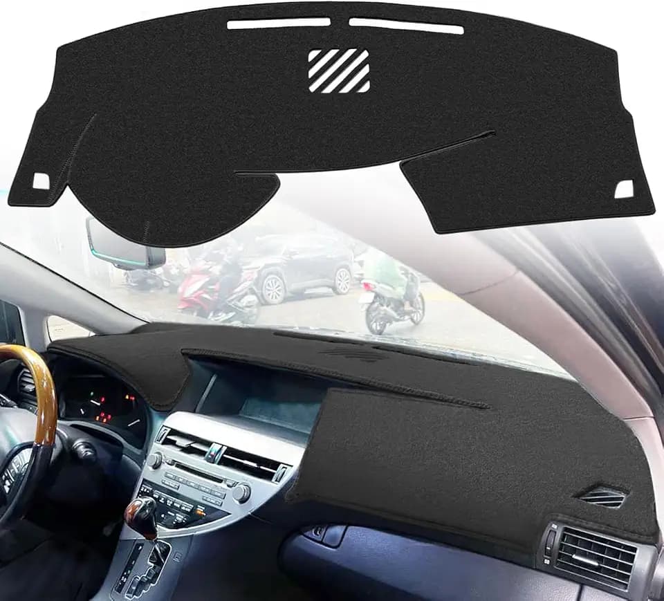 Dash Cover Mat Custom Fit for Lexus RX350 RX450h (Black) F379