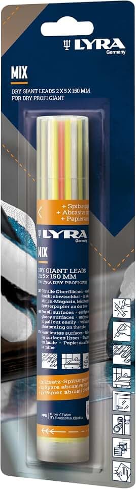 LYRA Dry Profi Giant Ersatzminen 12 Stk. gemischt Runddose Blister 1 Stk.