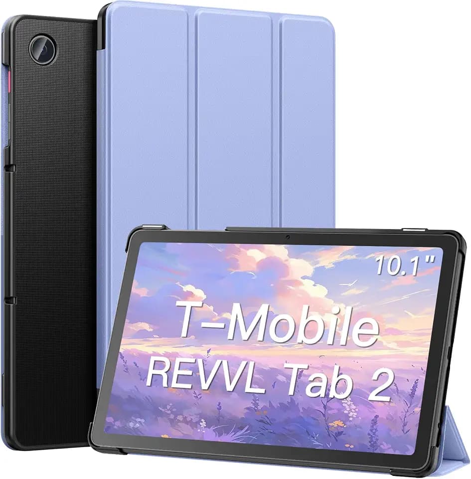 MoKo Case for T-Mobile Revvl Tab 2 2025 Tablet 10.1 Inch, Lavender Purple