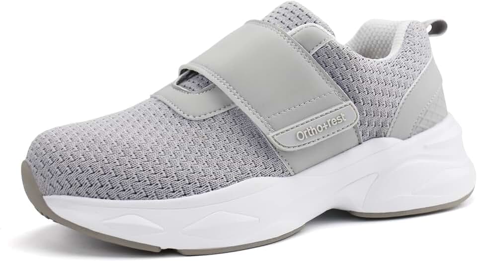 Ortho+rest Damen Diabetikerschuhe mit verstellbarem Verschluss Orthopädische Gehschuhe Ödem Schuhe für geschwollene Füße