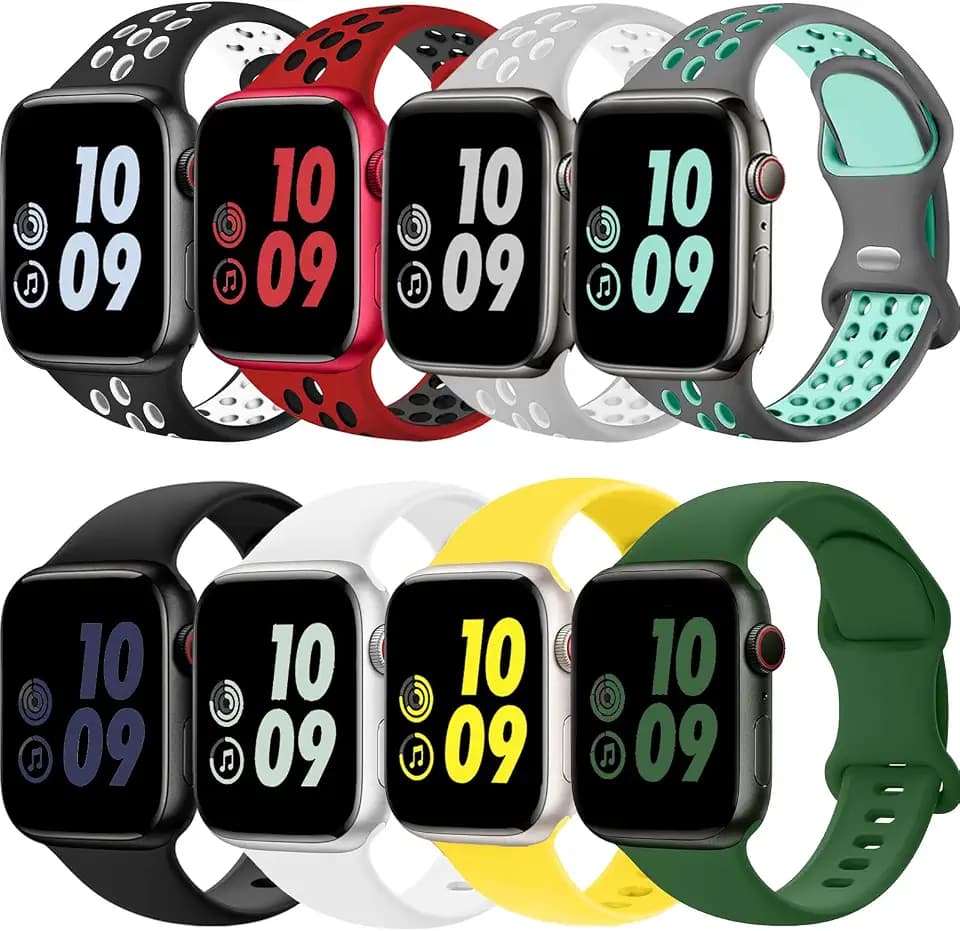 Sport Band for Apple Watch Bands 44mm 46mm 45mm 42mm 41mm 40mm 38mm 49mm