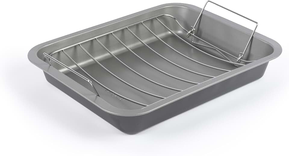 Salter Essentials Bräter 41 cm, rechteckig, Kohlenstoffstahl