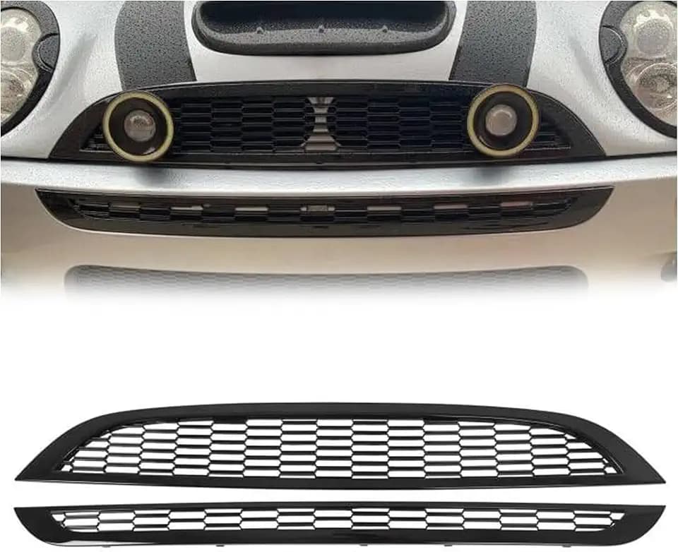 HECASA Upper Lower Grill Compatible with 2002-2006 Mini Cooper&S R50 R52