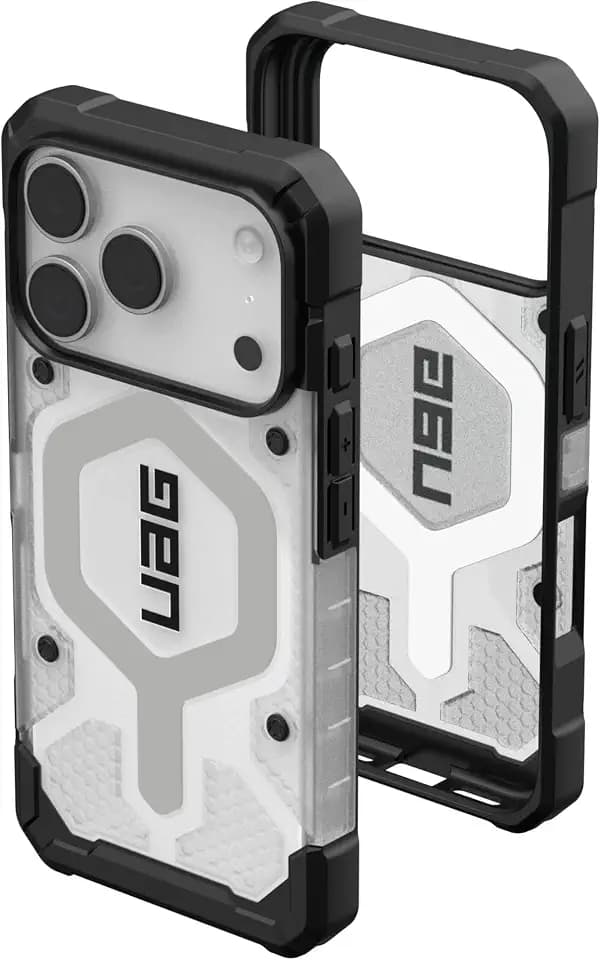 UAG Pathfinder Clear for iPhone 18 Pro Case/iPhone 17 Pro Case, Ice/Silver