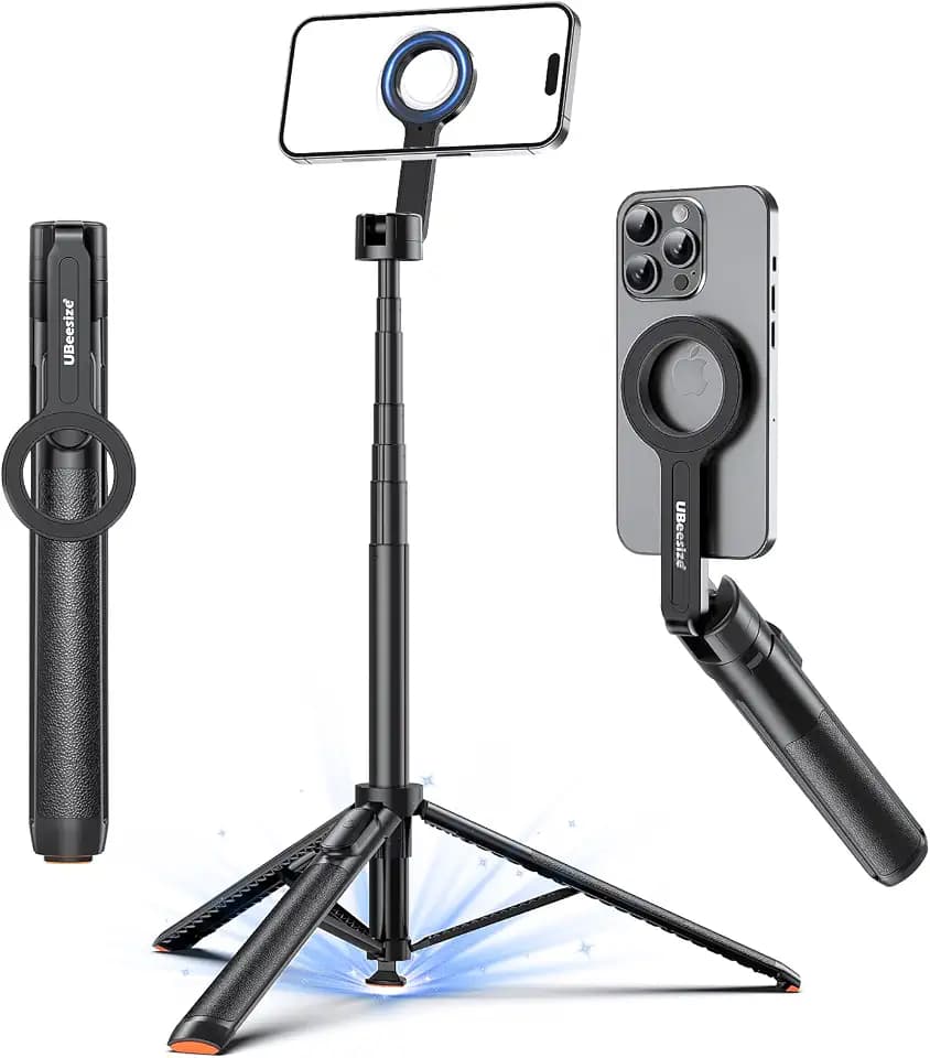 UBeesize 70" Auto-Open MagSafe Selfie Stick Phone Tripod for iPhone&Android