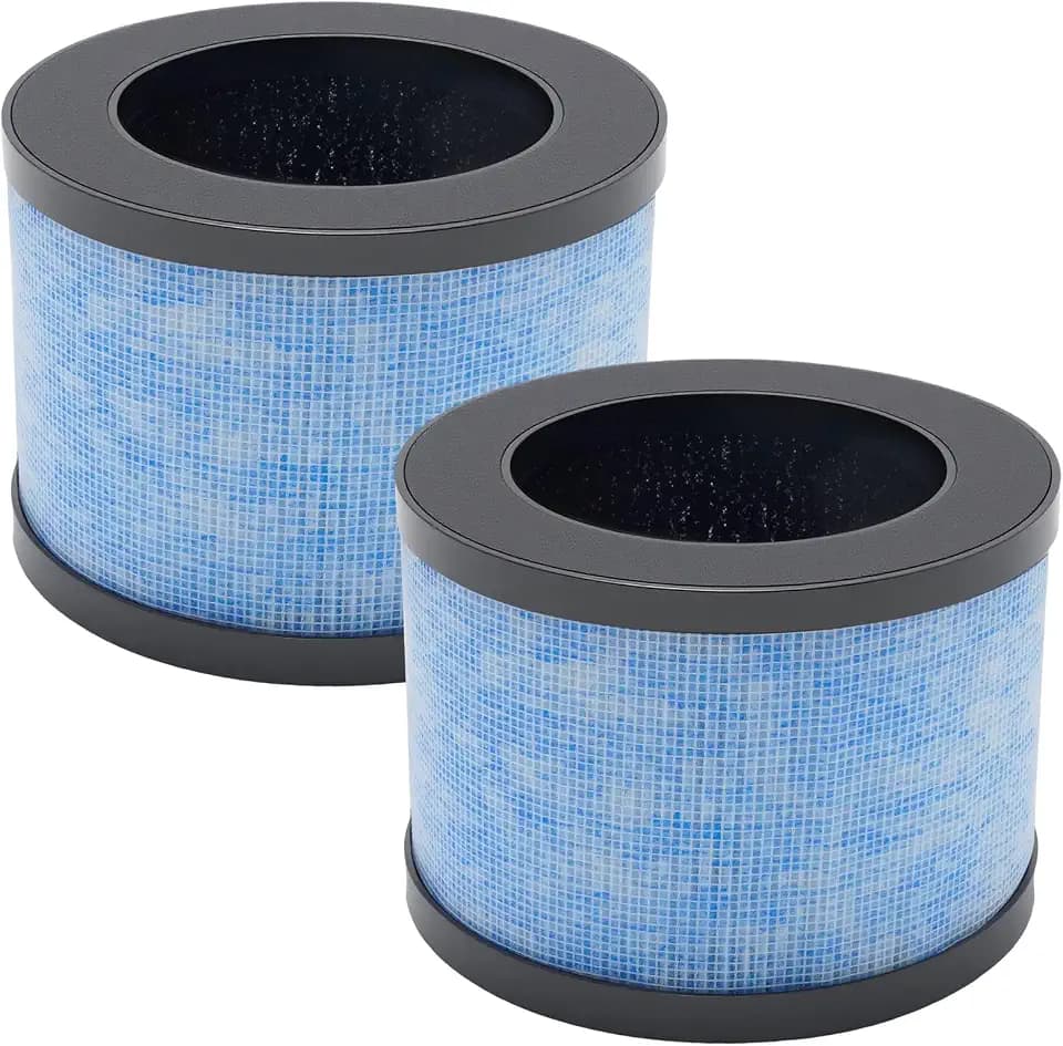 2 Stück True HEPA Luftreiniger-Ersatzfilter, Filterung mit Aktivkohle und Vorfilter, Ersatz für CONOPU DH-JH01/DH-JH06, Ersatz für AROEVE MK01/MK06