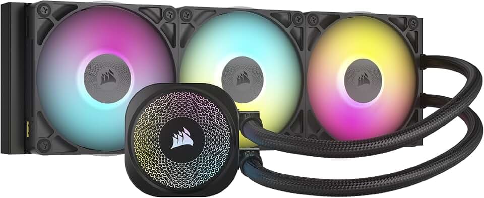 CORSAIR iCUE LINK TITAN 360 RX RGB Flüssig-CPU-Kühler – Schwarz