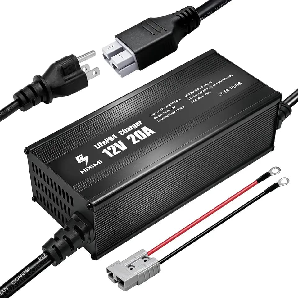 12V 20A LiFePO4 Charger 14.6V Lithium Battery Charger
