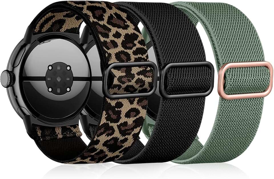 Nylon Armbänder kompatibel mit Google Pixel Watch 4 3 2 1 Armband