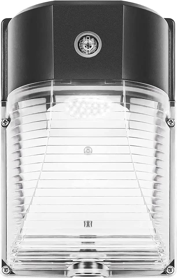 CINOTON 26W LED Wall Pack Light with Dusk to Dawn Sensor 5000k Bronze 1Pack