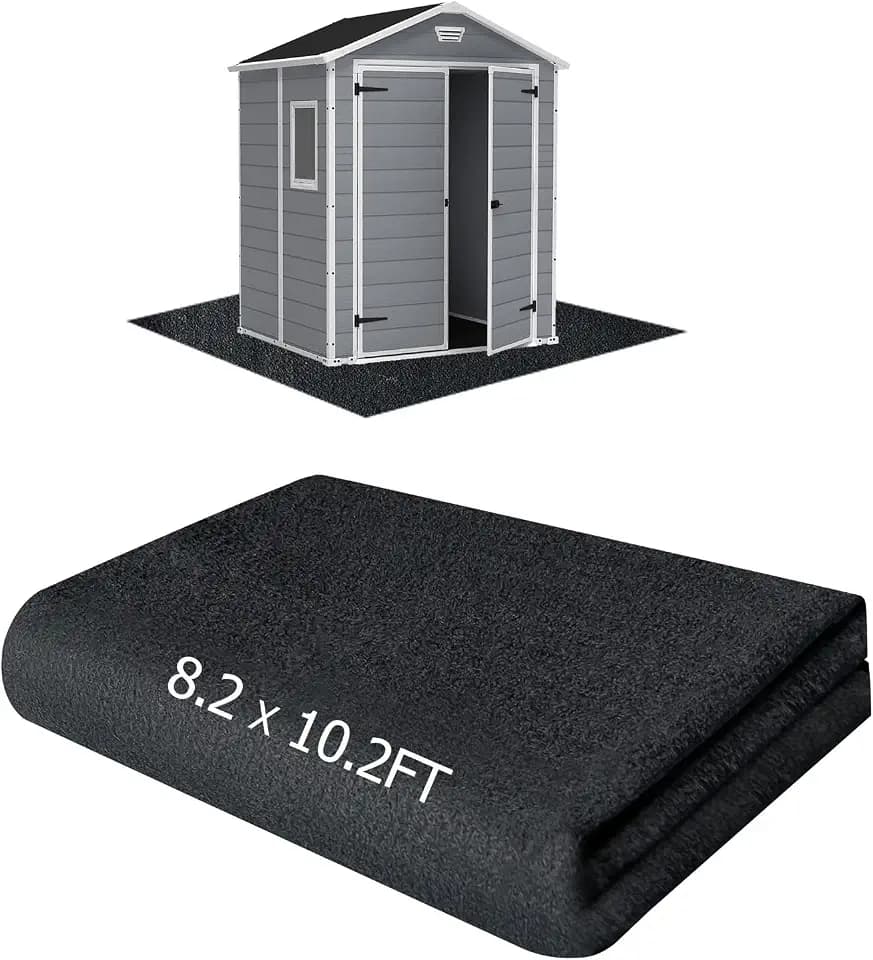 8.2x10.2FT Outdoor Storage Shed Floor Mat, Tent Carpet for Camping Patio