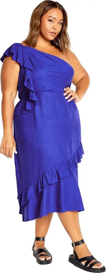 City Chic Women's Plus Size Escapism Dress