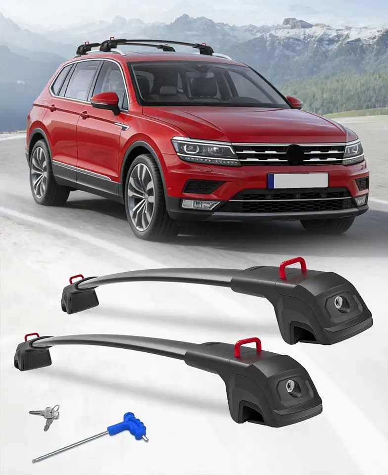 Roof Rack Cross Bar Fit for Volkswagen VW Tiguan 2018-2026 & Taos 2022-2026