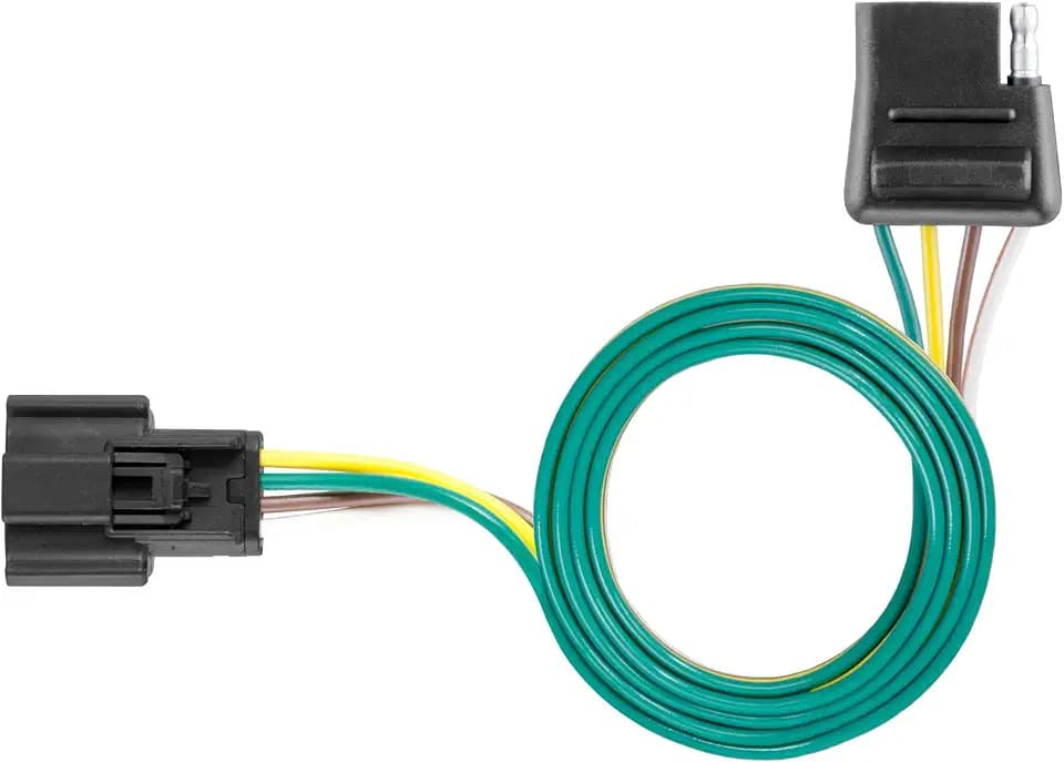 CURT 56427 Vehicle-Side Custom 4-Pin Trailer Wiring Harness, Fits Select Cadillac XT4, Lyriq, Chevrolet Blazer EV, Equinox EV, Honda Prologue