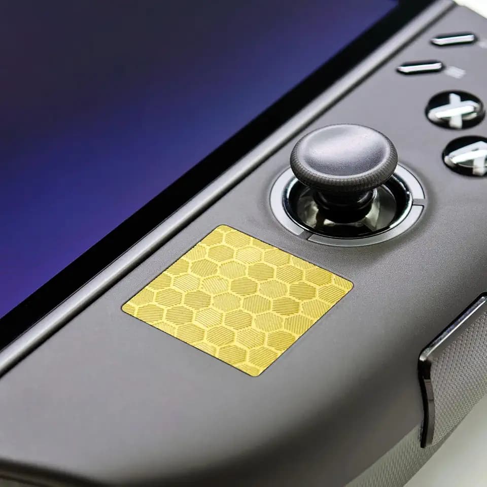 Touchpad Protector for Legion Go 2, Touch Pads Protective Skin Texture Sticker for Legion Go2 Touch Trackpads, High end Textured Skin (Honeycomb - Gold, Legion Go 2)